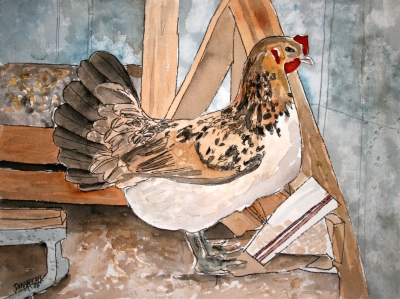 chicken painting